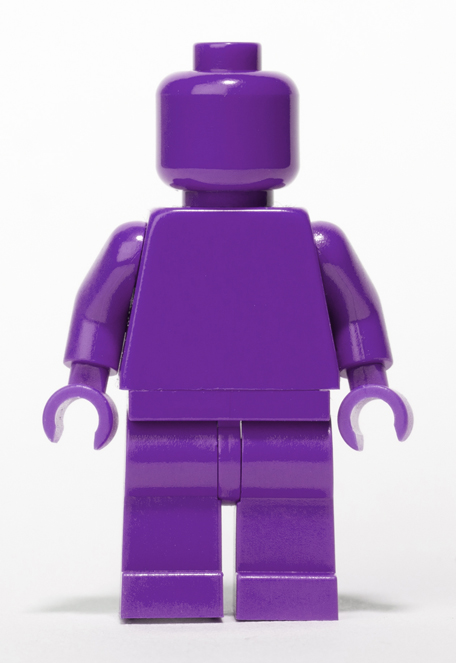 Dark Purple Lego Monochrome minifigure
